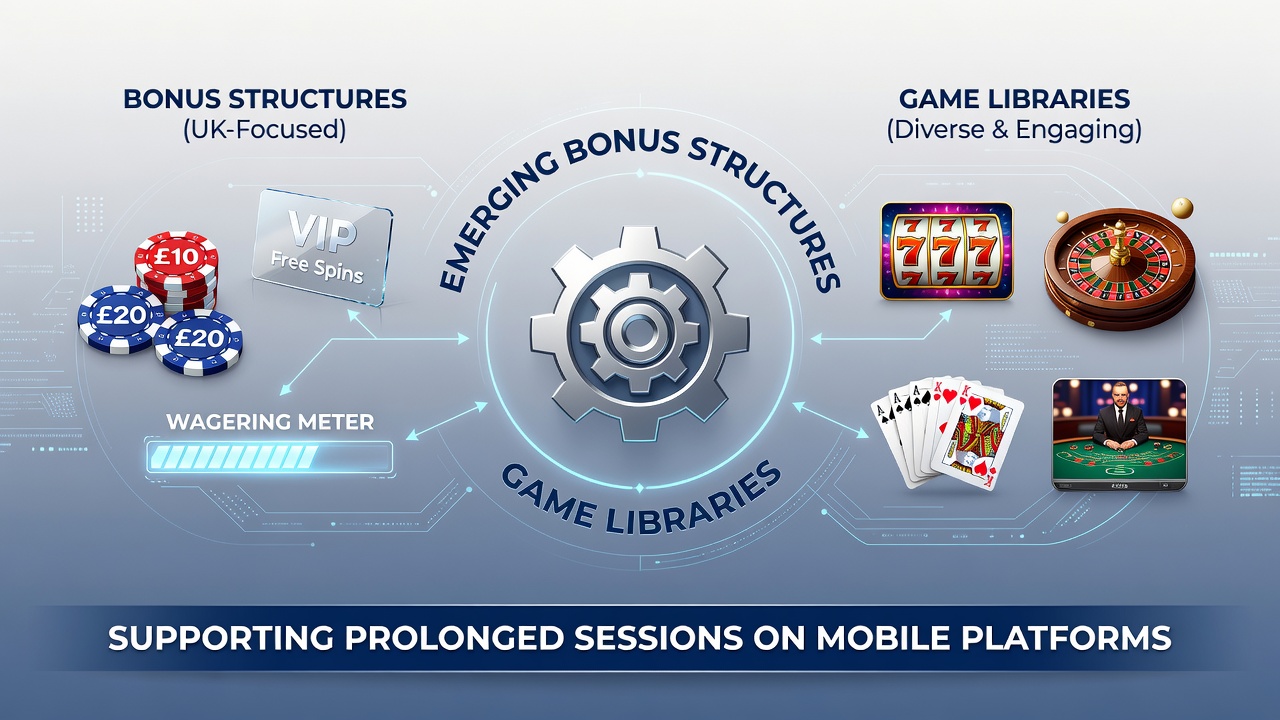 Mobile screen displaying aligned bonus progress and session timer features